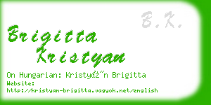 brigitta kristyan business card
